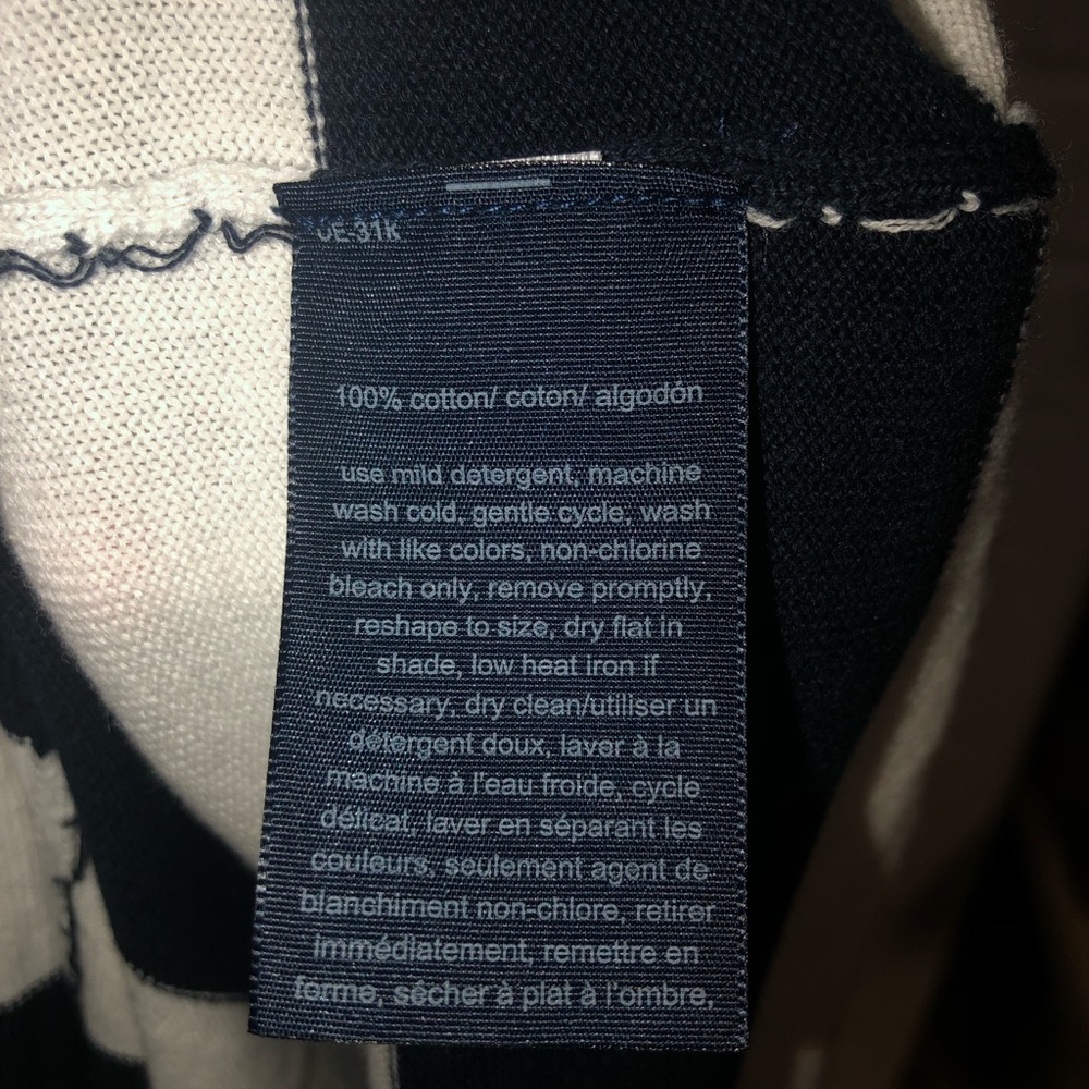 Tommy Hilfiger M Blue White Stripe Light Sweater NWT NEW - Picture 6 of 6